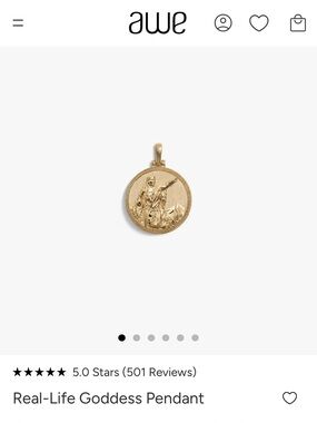 Awe Inspired Sacagawea Pendant Only